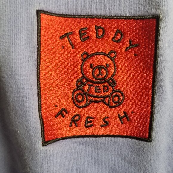 Teddy Fresh Men's Color Block Cotton Punk Hoodie Sz M - Picture 3 of 7